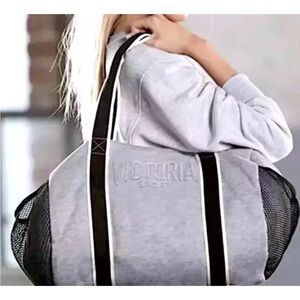 Victoria's Secret sport Gray and Black duffel Bag